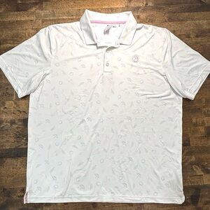 Puma White Polo Shirt with Crisp Collar and Breathable Fabric